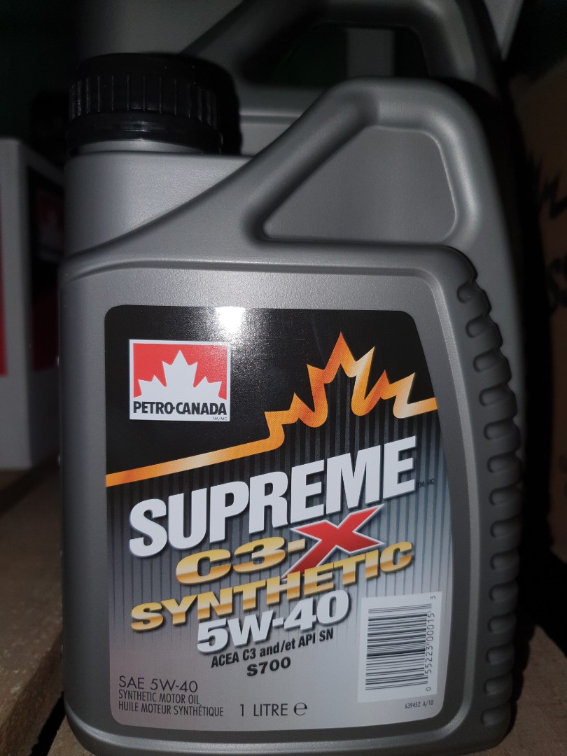 Моторное масло Petro-Canada SUPREME C3-X SYNTHETIC 5W-40 (12*1 л) - фото №1