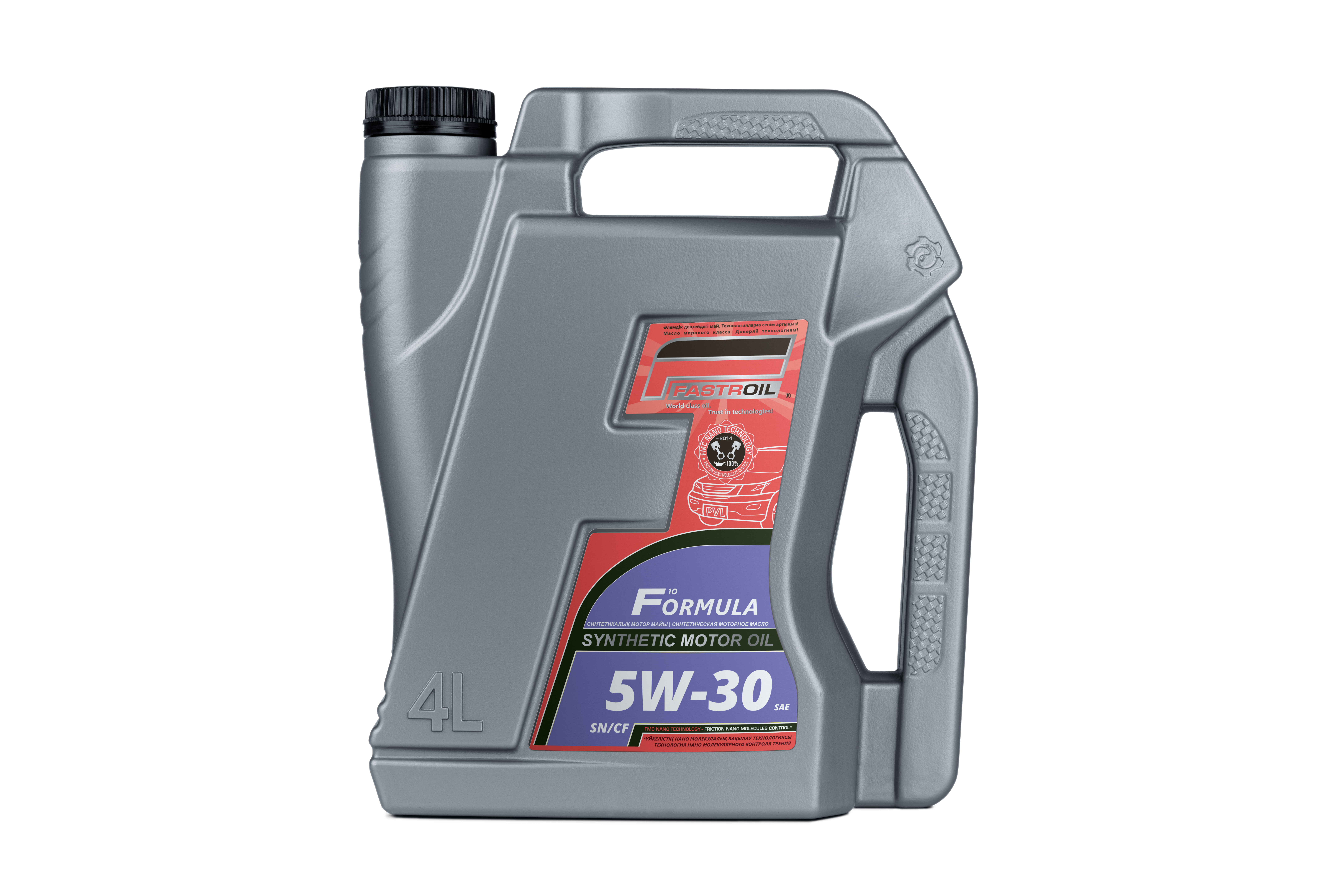 Синтетическое моторное масло Fastroil Formula F10 – 5W-30, SN/CF (4л) - фото №1
