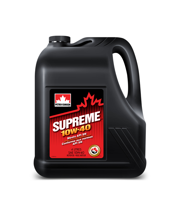 Моторное масло для бензиновых двигателей Petro-Canada SUPREME 10W-40 (12*1 л) - фото №1